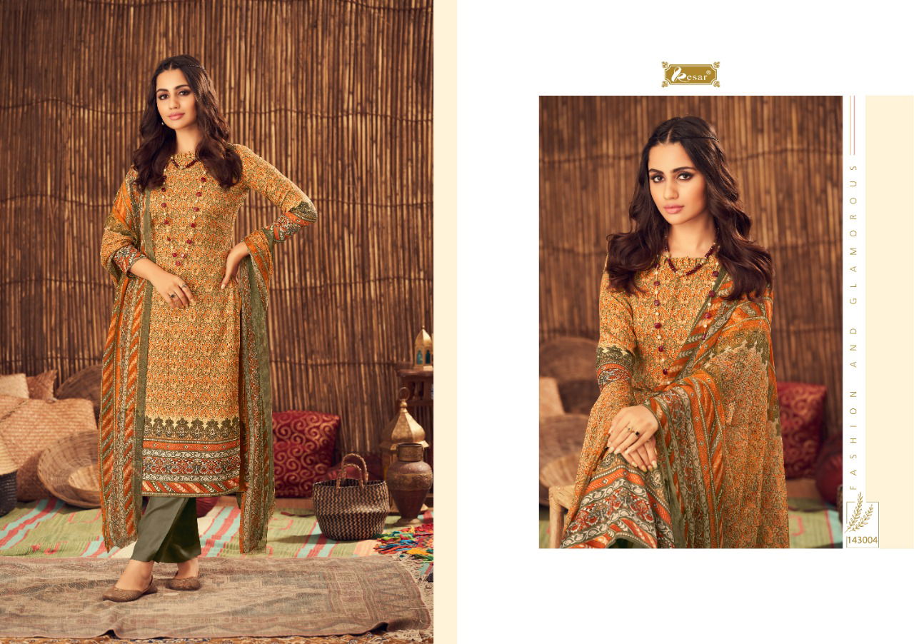 Kesar Sahin Digital Printed Pashmina Casual Wear Dress Material Collection